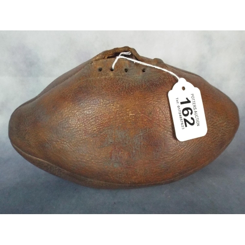 162 - Antique Leather Rugby Ball