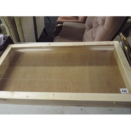 446 - large Pine display case