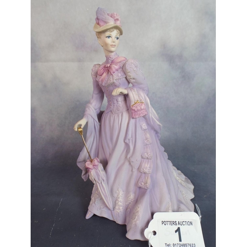 1 - Coalport Danbury Mint figurine. 'Irene' Forsyth Saga Collection