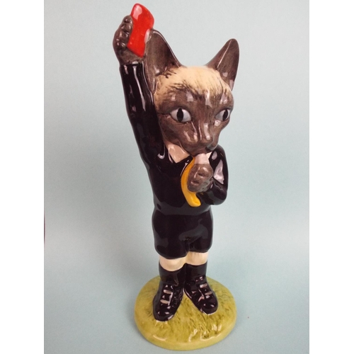 20 - Beswick Footballing Felines Collection ' Red Card' 28/1500 Ltd Ed, Original Box