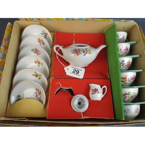 29 - Post WW2 Era Childs China teaset with original box.