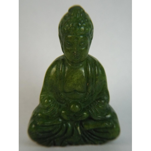 75 - Small Carved jade Buddah.