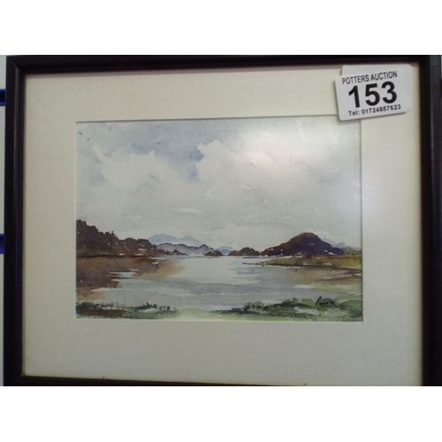 153 - 2 Small framed & mounted Water Colours