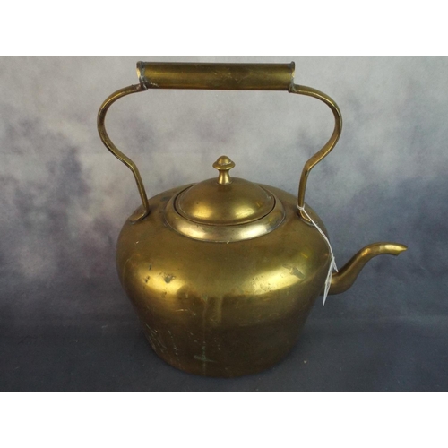 207 - Vintage Brass Kettle