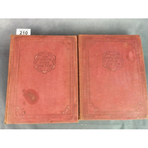 210 - Two Vintage Editions of the Concise Home Doctor