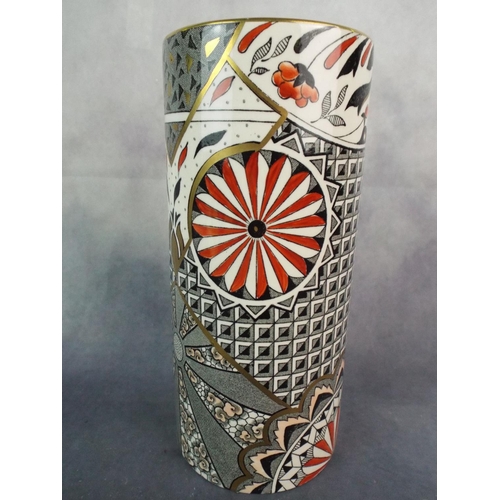 10 - Masons Ironstone Cylinder Vase in the 'Applique' Pattern in excellent condition