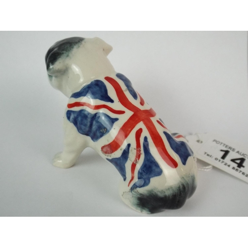 14 - Carltonware British Bulldog. 2.5 inches tall.