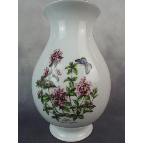 20 - Royal Worcester Butterfly Vase 9 inches tall.