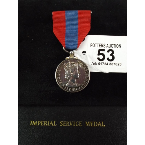 53 - Imperial Service Medal with Original Box