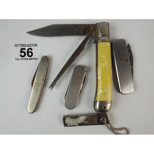 56 - Selection of Pocket Knives