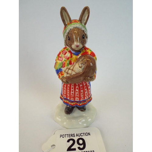 29 - Royal Doulton Bunnykins Summer Lapland. Original Box and as new.