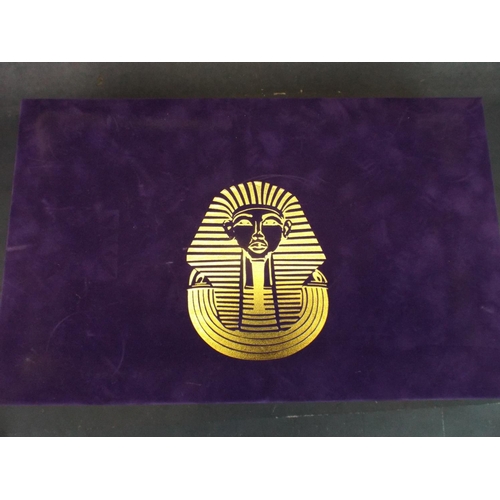 88 - 925 gold plated Silver Chain plus 28 Gold plated Silver Egyptian Pendants in presentation box.