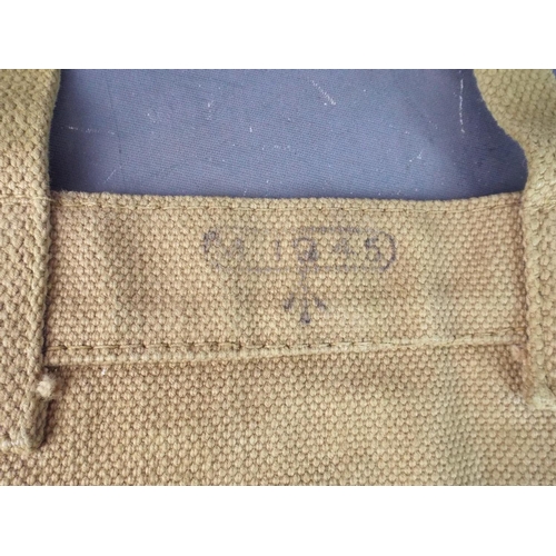 236 - Military Issue canvass back pack. Arrow marked and stamped for 1945