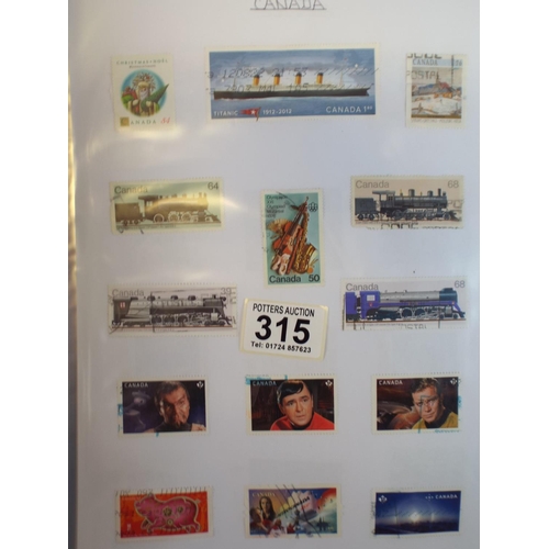 315 - A large and full album of Canadian stamps from Victoria to Present day.