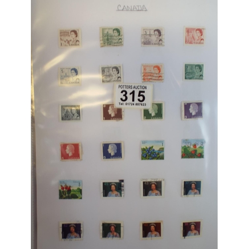 315 - A large and full album of Canadian stamps from Victoria to Present day.