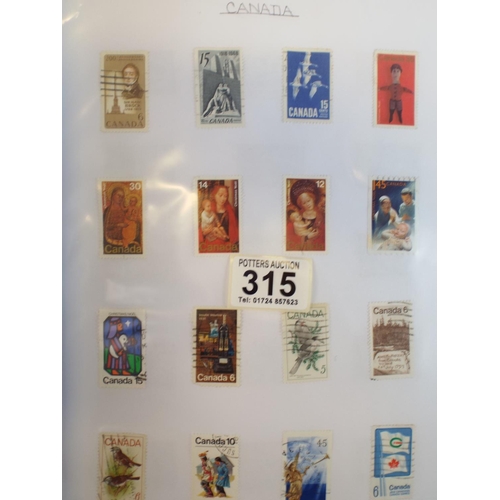 315 - A large and full album of Canadian stamps from Victoria to Present day.