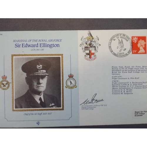 319 - 16 RAF First day covers, 8 are Signed