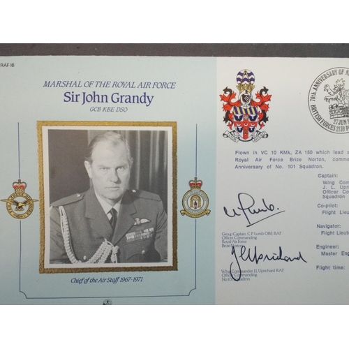 319 - 16 RAF First day covers, 8 are Signed