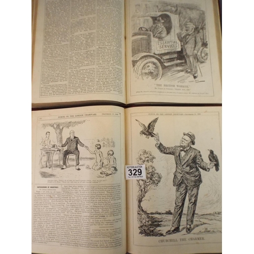 329 - Three Mid 1920's Editions of Punch books.