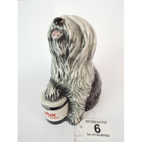 6 - A Royal Doulton advertising dog with original box in excellent condition