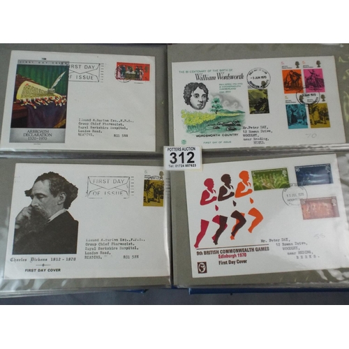 312 - Full album of first day covers