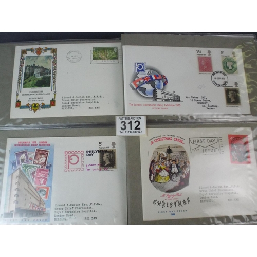 312 - Full album of first day covers