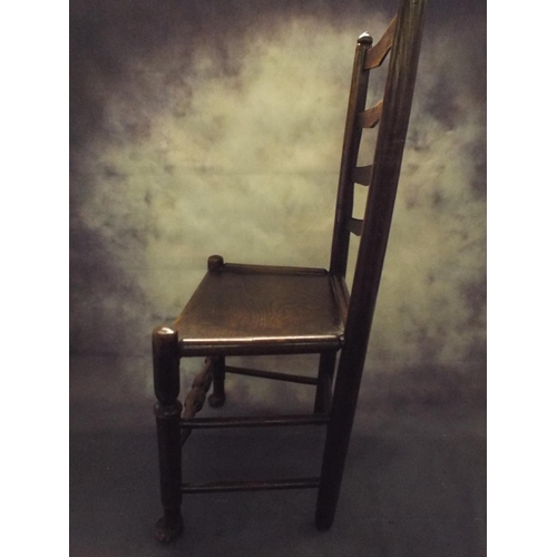 433 - Early Victorian ladder backed chair