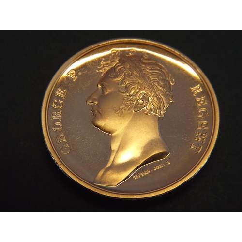 28 - Solid Copper Waterloo Commemorative coin.