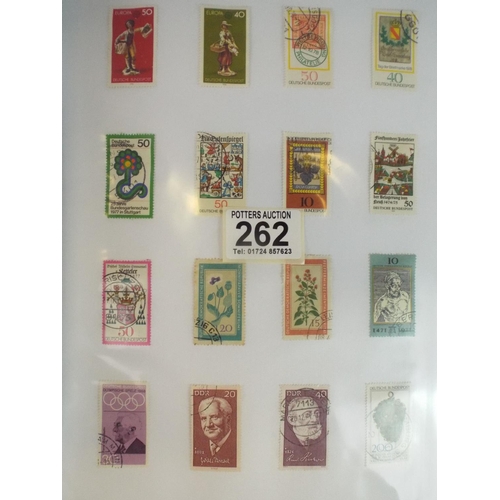 262 - Full album of German Stamps.