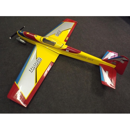 266 - large remote controlled model aircraft with Irvine engine. (no remote) Wingspan 6ft overall length 5... 