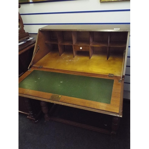 308 - 1950's Era Bureau with two drawers under, turned legs.