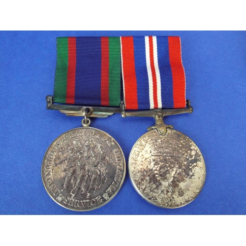 18 - 1935/45 medal with a Canadian Volutary service medal