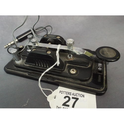 27 - Morse code tapper.