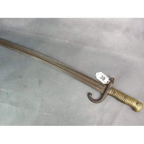 39 - mid Victorian Chassepot Bayonet.