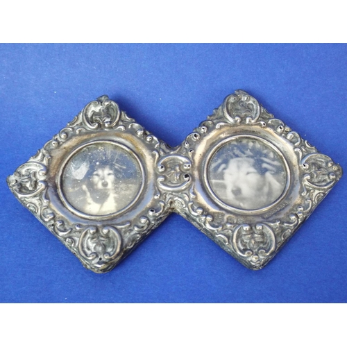 5 - Small silver photo frame. Hallmarked for Chester 1900 (Missing rear stand)