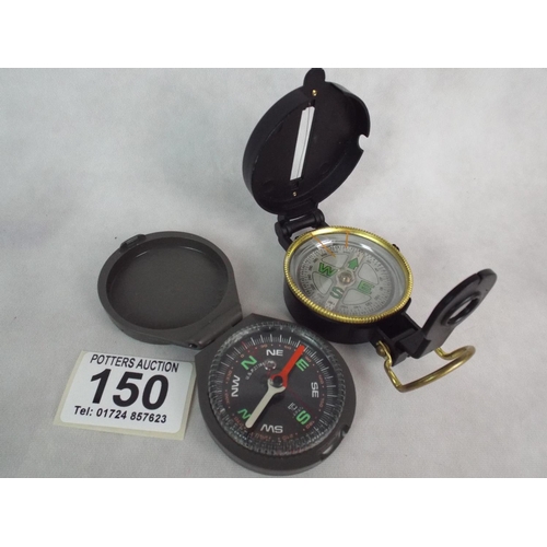 150 - Two as new compasses.