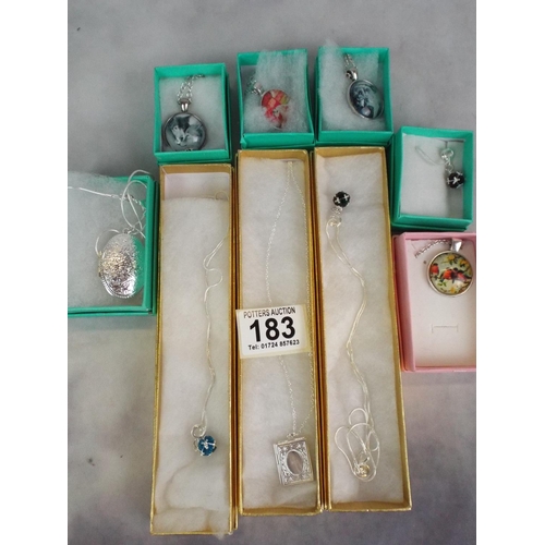 183 - Selection of as new costume pendants.