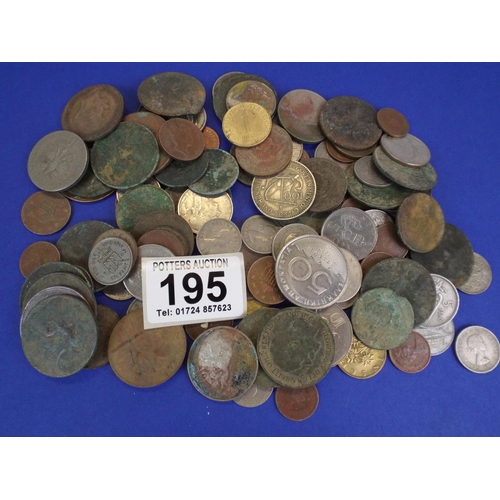 195 - Bag of metal detector find coins