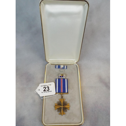 23 - Boxed USA Aviation medal (good Steampunk item)