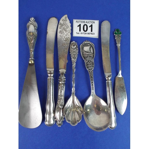 101 - Various silver handled Cutlery etc.