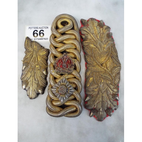 66 - Interesting pieces of military gold braid