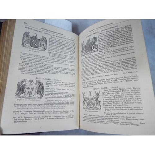 69 - Re-bound 1865 edition of Brett's peerage, Gold leaf edged pages.