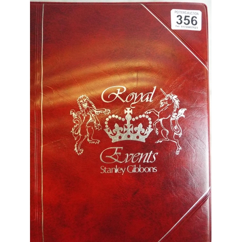 356 - Stanley Gibbons royal events album.