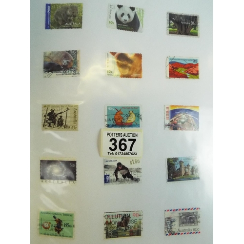 367 - Full album of Australian stamps