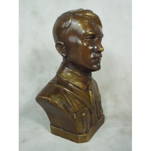 14 - Brass bust of adolf Hitler