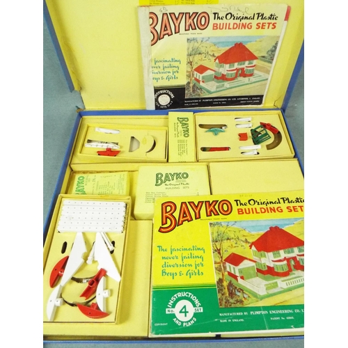 38 - 1950's BAYKO childs building set, three boxes with booklets in excellent order.