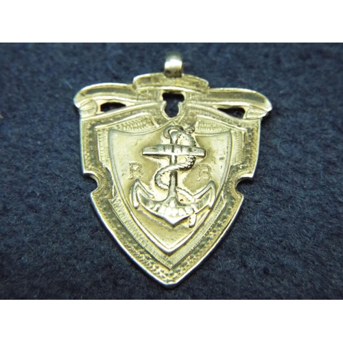 66 - Silver Boys Brigade fob, hallmarked for Glasgow 1906