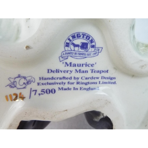 129 - Ringtons Collectable limited edition teapot,  Maurice the Delivery man 1124/7500