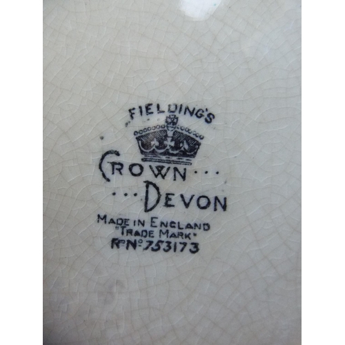 8 - Crown Devon Honey Jar. 1940's era. Excellent.