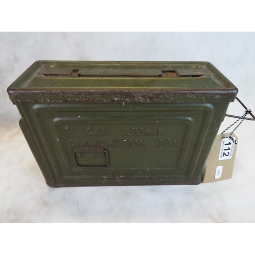 112 - USA issue 30 cal ammo box